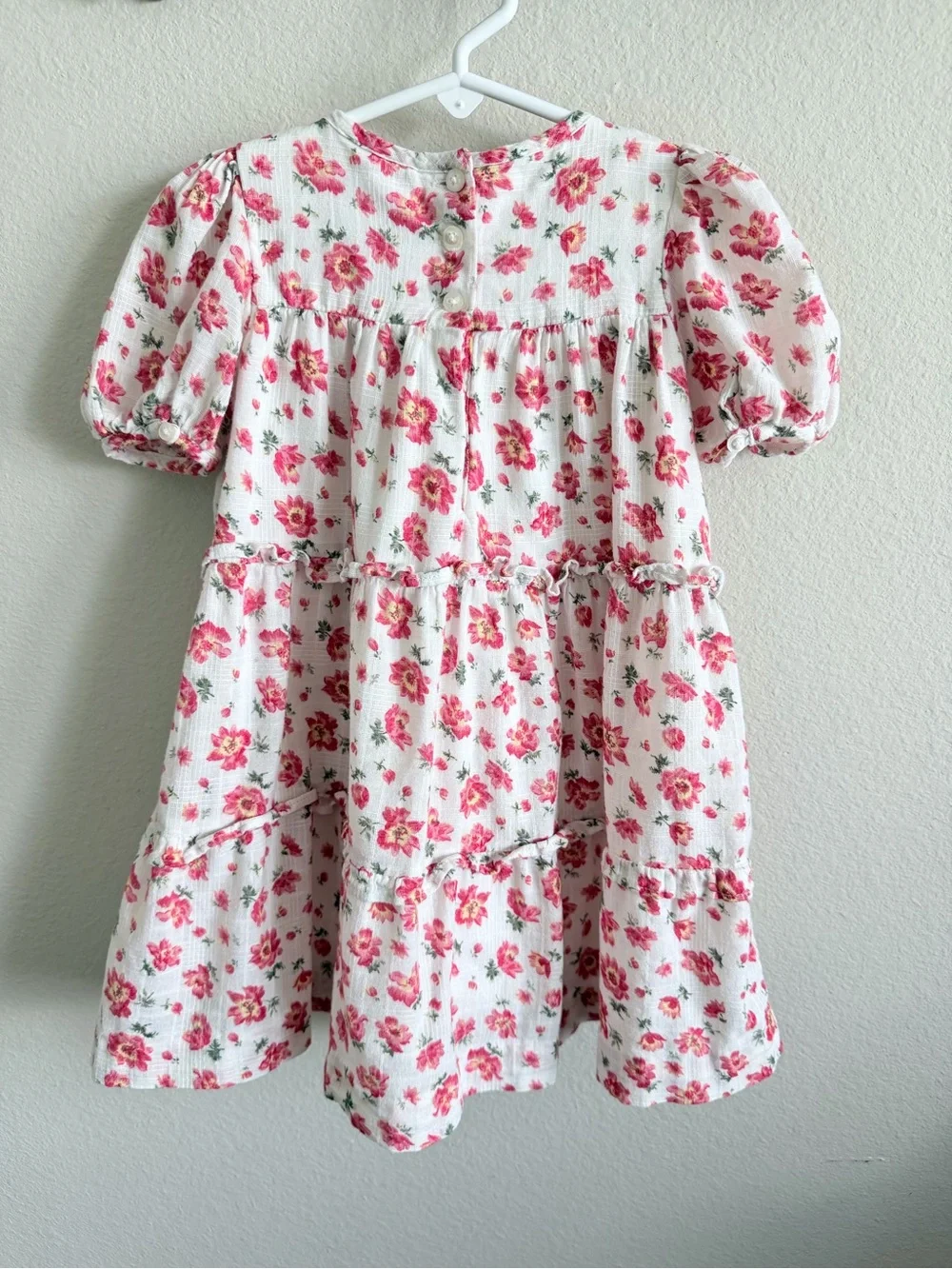 Ralph Lauren Pink Floral Cotton Dress Size 24M